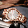 Men's Alloy Case Stainless Steel Strap Round Dial Fashion Quartz Watch