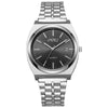 Men's Alloy Case Stainless Steel Strap Round Dial Fashion Quartz Watch