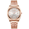 Men's Alloy Case Stainless Steel Strap Round Dial Fashion Quartz Watch