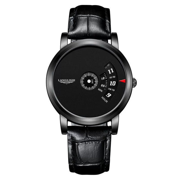 Men's Alloy Case Stainless Steel Strap Round Dial Leisure Quartz Wristwatch