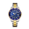 Men's Alloy Case Stainless Steel Strap Round Dial Luminous Waterproof Business Style Automatic Nonmechanical Watch