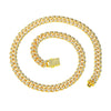Men's Alloy Cuban Chain Hiphop Geometric Diamond Design Necklace
