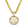 Men's Alloy Cuban Chain Hiphop Style Angel Pendant Necklace With Cartoon Characters And Electroplating