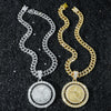 Men's Alloy Cuban Chain Hiphop Style Angel Pendant Necklace With Cartoon Characters And Electroplating