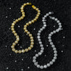 Men's Alloy Cuban Chain Necklace Set With Diamonds Geometric Style Hip Hop