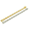 Men's Alloy Cuban Chain Necklace With Diamond And Geometric Design Hip Hop Style