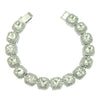 Men's Alloy Cuban Chain Necklace With Geometric Diamond Design
