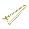 Men's Alloy Diamond Geometric Pendant Necklace With Twist Chain