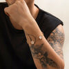 Men's Alloy Electroplated Leaves And Flowers Bracelet