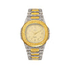 Men's Alloy Fashion Hip Hop Cool Carved Square Dial Quartz Watch