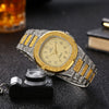 Men's Alloy Fashion Hip Hop Cool Carved Square Dial Quartz Watch