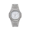 Men's Alloy Fashion Hip Hop Cool Carved Square Dial Quartz Watch