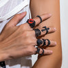 Men's Alloy Geometric Baking Varnish Hip Hop Punk Ring