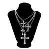 Men's Alloy Geometric Cross Handmade Necklace