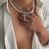 Men's Alloy Geometric Cross Handmade Pendant Necklace Jewelry