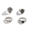 Men's Alloy Geometric Cross Ring With Electroplating Treatment Hiphop Style