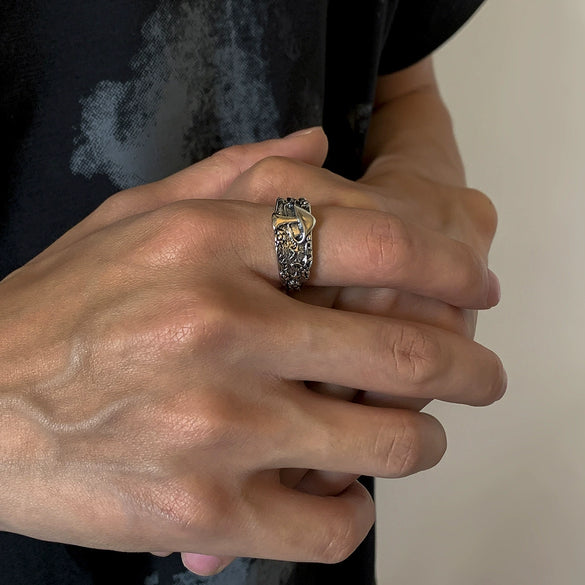 Men's Alloy Geometric Design Hip Hop Street Retro Elegant Ring