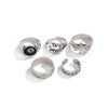 Men's Alloy Geometric Eagle Claw Chain Ring Jewelry With Electroplating Hip Hop Style