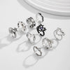 Men's Alloy Geometric Fivepointed Star Hip Hop Ring With Electroplating