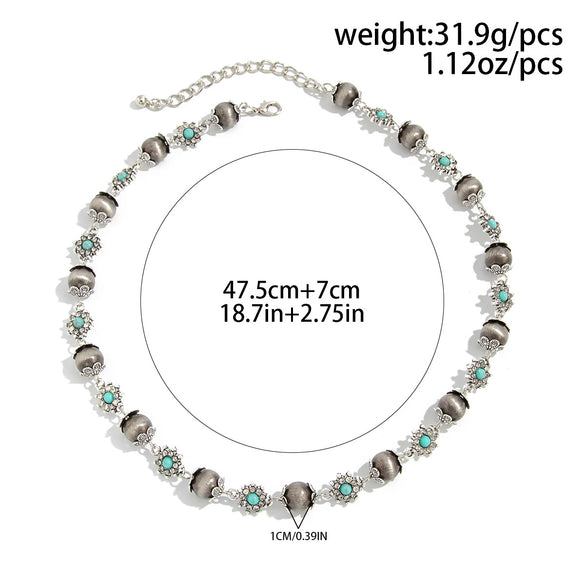 Men's Alloy Geometric Handmade Hiphop Fashion Diamondencrusted Necklace