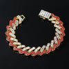 Men's Alloy Geometric Hip Hop Diamondembedded Bracelet
