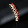 Men's Alloy Geometric Hip Hop Diamondembedded Bracelet
