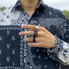 Men's Alloy Geometric Irregular Ring Set Electroplated Cold Style Punk Tail Ring