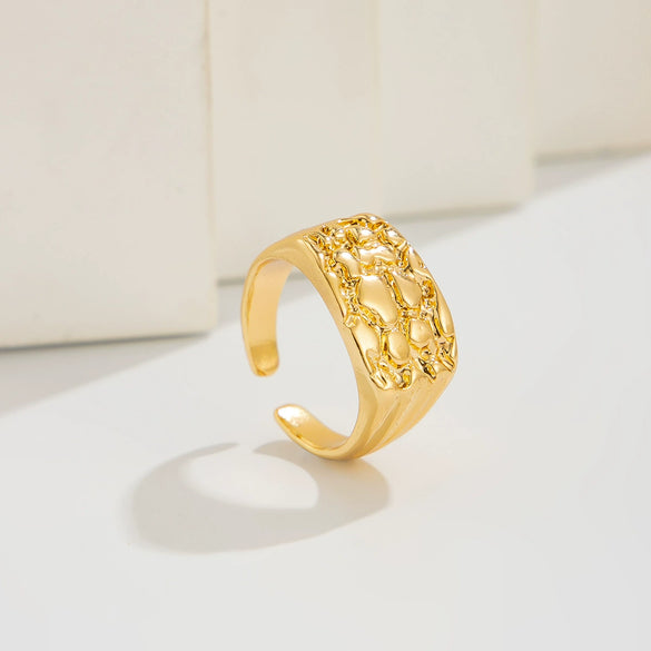 Men's Alloy Geometric Minimalist Hiphop Fashion Ring With Electroplating Design