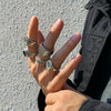 Men's Alloy Geometric Old Style Ring Set
