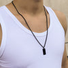 Men's Alloy Geometric Pendant Sweater Chain Necklace With Electroplating Treatment