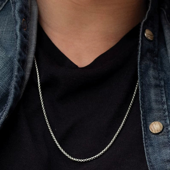 Men's Alloy Geometric Regular Chain Handmade Necklace