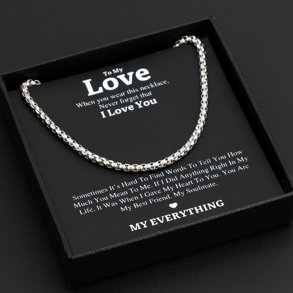 Men's Alloy Geometric Regular Chain Handmade Necklace