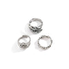 Men's Alloy Geometric Retro Sixpointed Star Ring And Bracelet With Electroplating
