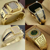 Men's Alloy Geometric Ring Electroplated Jewelry