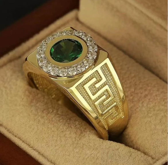 Men's Alloy Geometric Ring Electroplated Jewelry