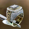 Men's Alloy Geometric Ring Set With Electroplating Treatment
