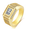 Men's Alloy Geometric Ring Set With Electroplating Treatment