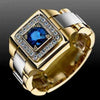 Men's Alloy Geometric Ring Set With Electroplating Treatment