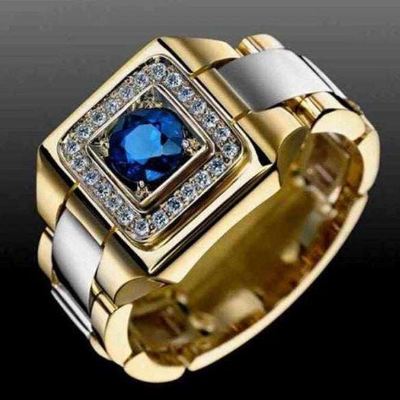 Men's Alloy Geometric Ring Set With Electroplating Treatment