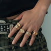 Men's Alloy Geometric Style Electroplated Ring Jewelry