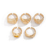 Men's Alloy Geometric Style Electroplated Ring Jewelry