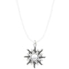 Men's Alloy Geometric Sun Pendant Rope Clavicle Chain With Electroplating