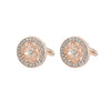 Men's Alloy Geometric Zircon Cufflinks