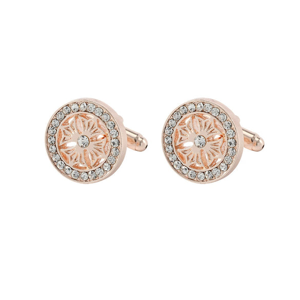Men's Alloy Geometric Zircon Cufflinks