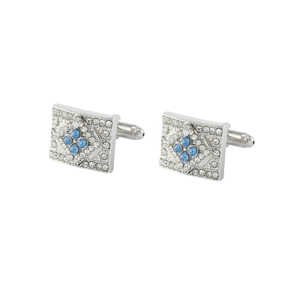 Men's Alloy Geometric Zircon Cufflinks