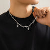 Men's Alloy Handmade Geometric Thorn Fivepointed Star Necklace