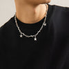 Men's Alloy Handmade Geometric Thorn Fivepointed Star Necklace