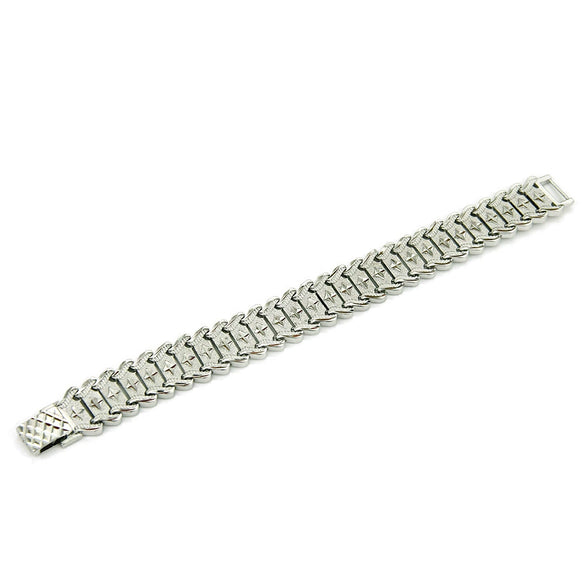 Men's Alloy Hiphop Geometric Printed Electroplated Bracelet