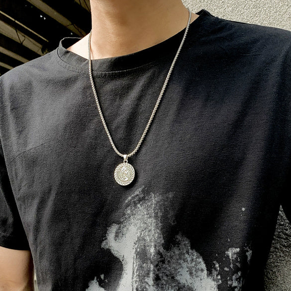 Men's Alloy Jewelry With Geometric Pattern And Electroplating Treatment Box Chain Necklace