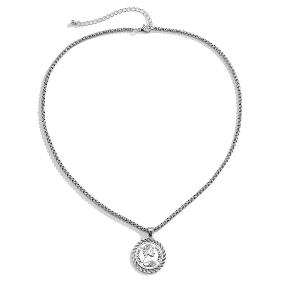 Men's Alloy Jewelry With Geometric Pattern And Electroplating Treatment Box Chain Necklace